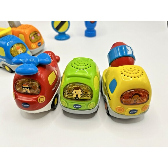 VTech Go! Go! Smart Wheels Cars Cement Truck Tow Truck Dump Truck Van Lot Of 5 + - Picture 15 of 16